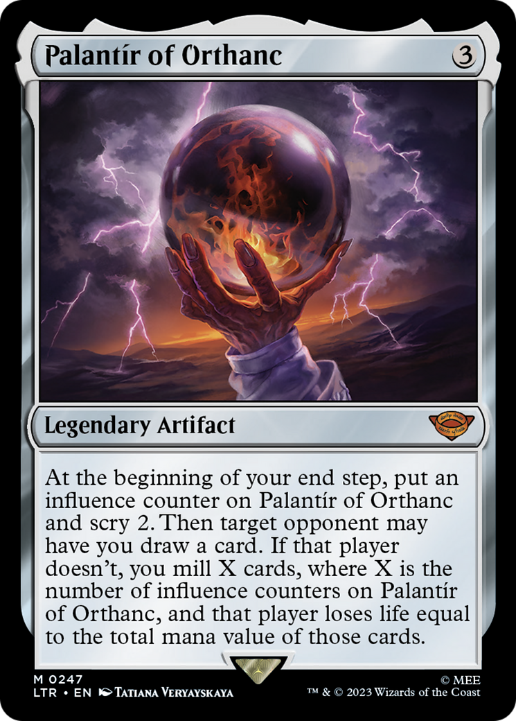 Palantír of Orthanc (LTR-247) - The Lord of the Rings: Tales of Middle-earth - Premium MTG Single from Wizards of the Coast - Just $10.08! Shop now at Game Crave Tournament Store