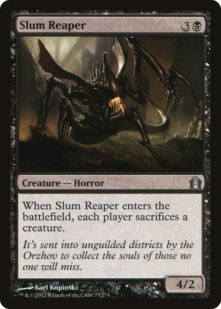 Slum Reaper (RTR-077) - Return to Ravnica Foil - Premium MTG Single from Wizards of the Coast - Just $0.10! Shop now at Game Crave Tournament Store