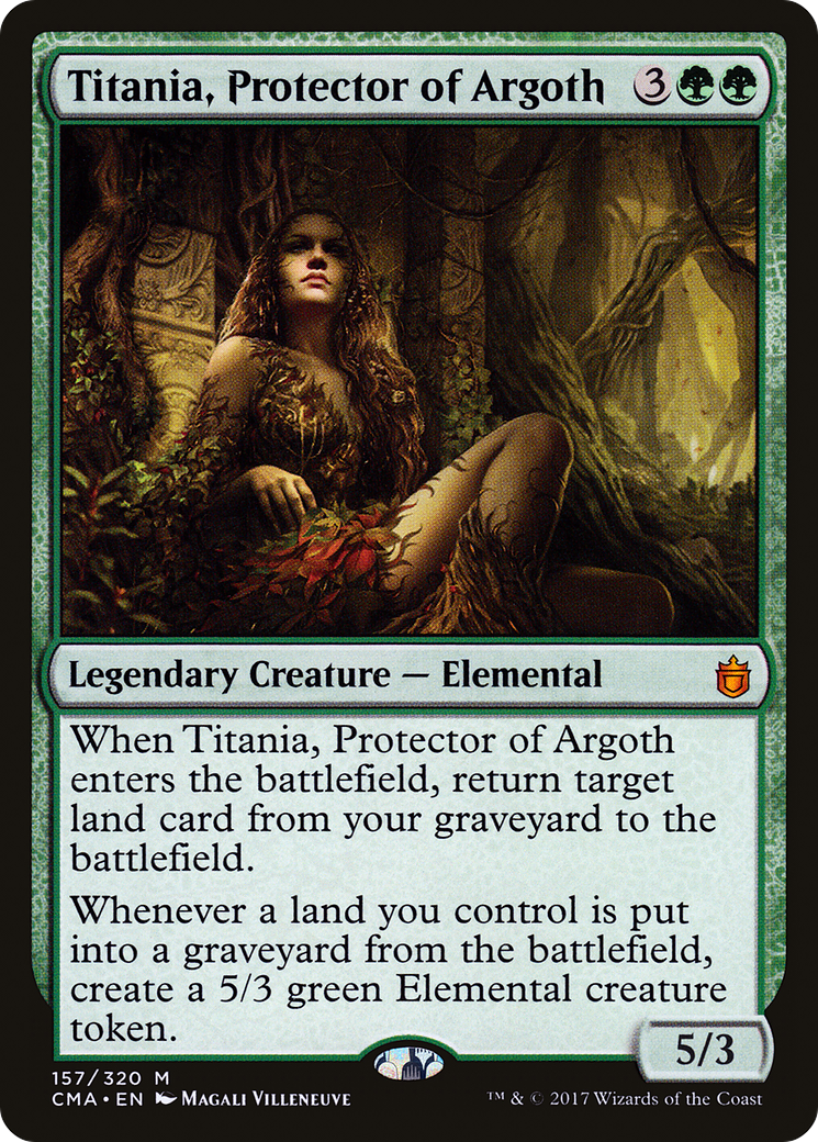 Titania, Protector of Argoth (CMA-157) - Commander Anthology - Premium MTG Single from Wizards of the Coast - Just $0.21! Shop now at Game Crave Tournament Store