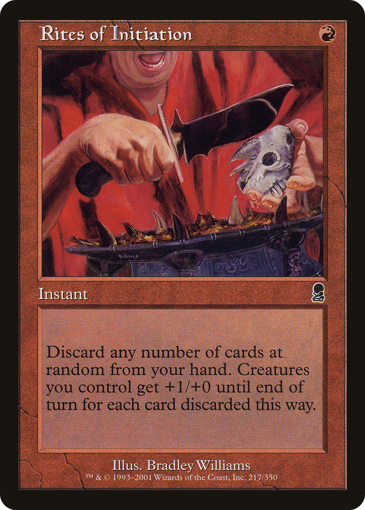 Rites of Initiation (ODY-217) - Odyssey Foil - Premium MTG Single from Wizards of the Coast - Just $3.50! Shop now at Game Crave Tournament Store