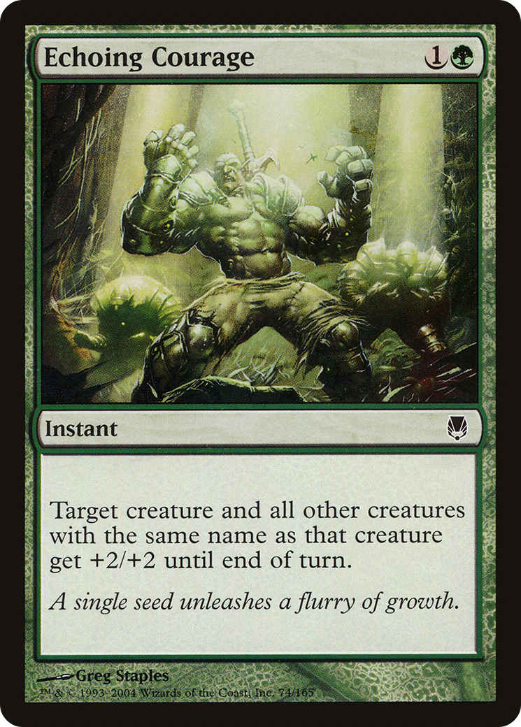 Echoing Courage (DST-074) - Darksteel Foil - Premium MTG Single from Wizards of the Coast - Just $5.19! Shop now at Game Crave Tournament Store
