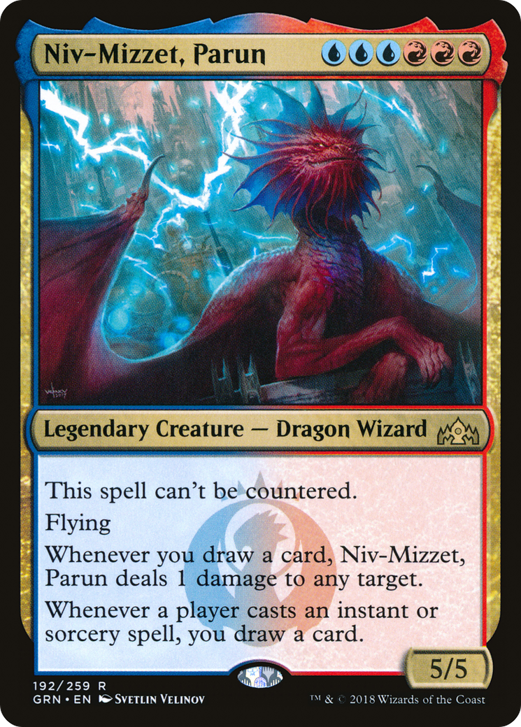 Niv-Mizzet, Parun (GRN-192) - Guilds of Ravnica Foil - Premium MTG Single from Wizards of the Coast - Just $0.99! Shop now at Game Crave Tournament Store