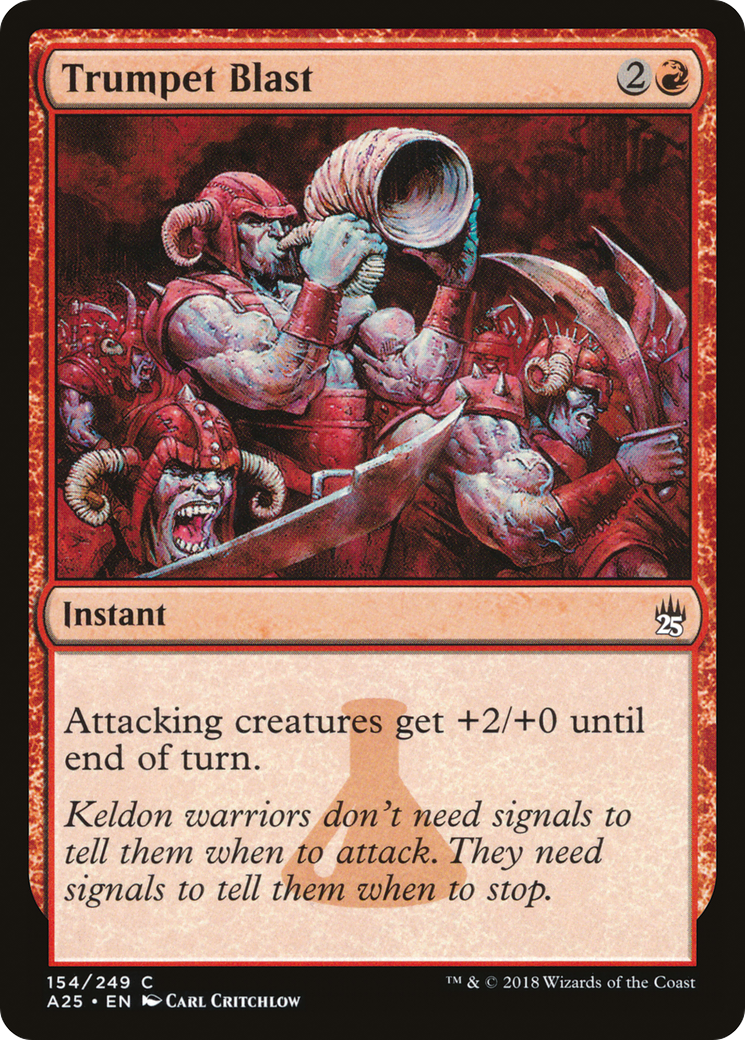 Trumpet Blast (A25-154) - Masters 25 Foil - Premium MTG Single from Wizards of the Coast - Just $0.08! Shop now at Game Crave Tournament Store