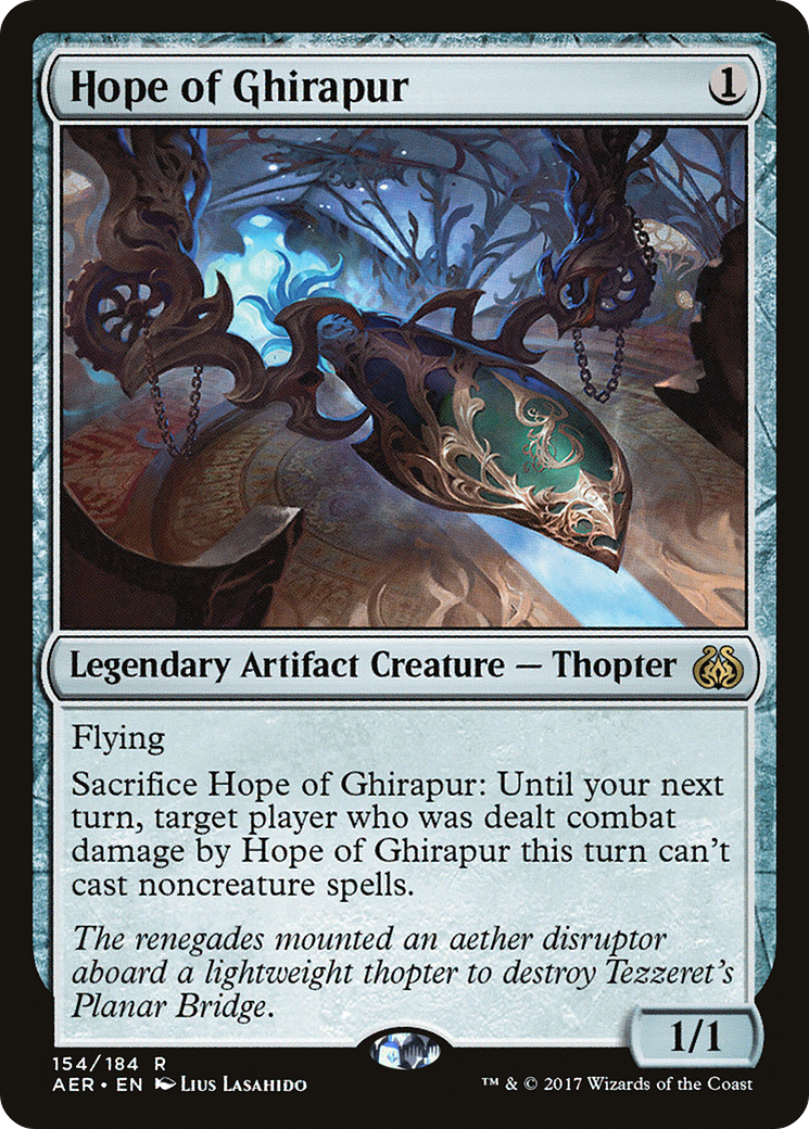 Hope of Ghirapur (AER-154) - Aether Revolt Foil - Premium MTG Single from Wizards of the Coast - Just $5.54! Shop now at Game Crave Tournament Store