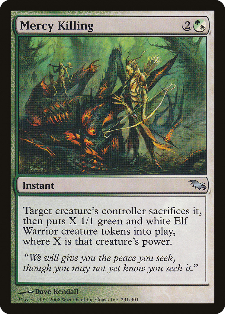 Mercy Killing (SHM-231) - Shadowmoor Foil - Premium MTG Single from Wizards of the Coast - Just $2.29! Shop now at Game Crave Tournament Store