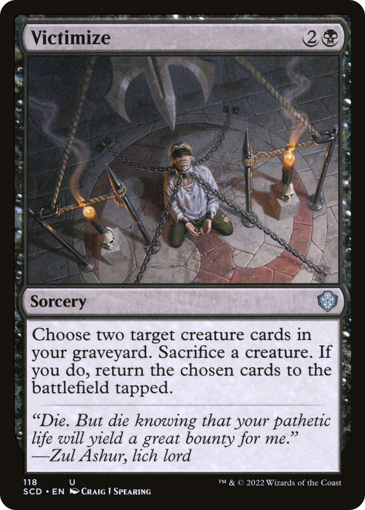 Victimize (SCD-118) - Starter Commander Decks - Premium MTG Single from Wizards of the Coast - Just $0.26! Shop now at Game Crave Tournament Store