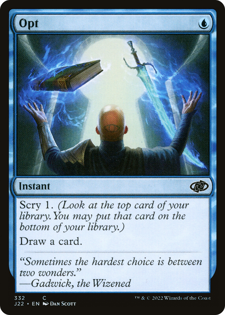 Opt (J22-332) - Jumpstart 2022 - Premium MTG Single from Wizards of the Coast - Just $0.08! Shop now at Game Crave Tournament Store
