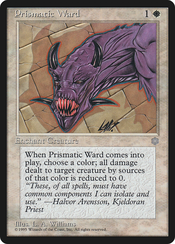 Prismatic Ward (ICE-047) - Ice Age - Premium MTG Single from Wizards of the Coast - Just $0.25! Shop now at Game Crave Tournament Store
