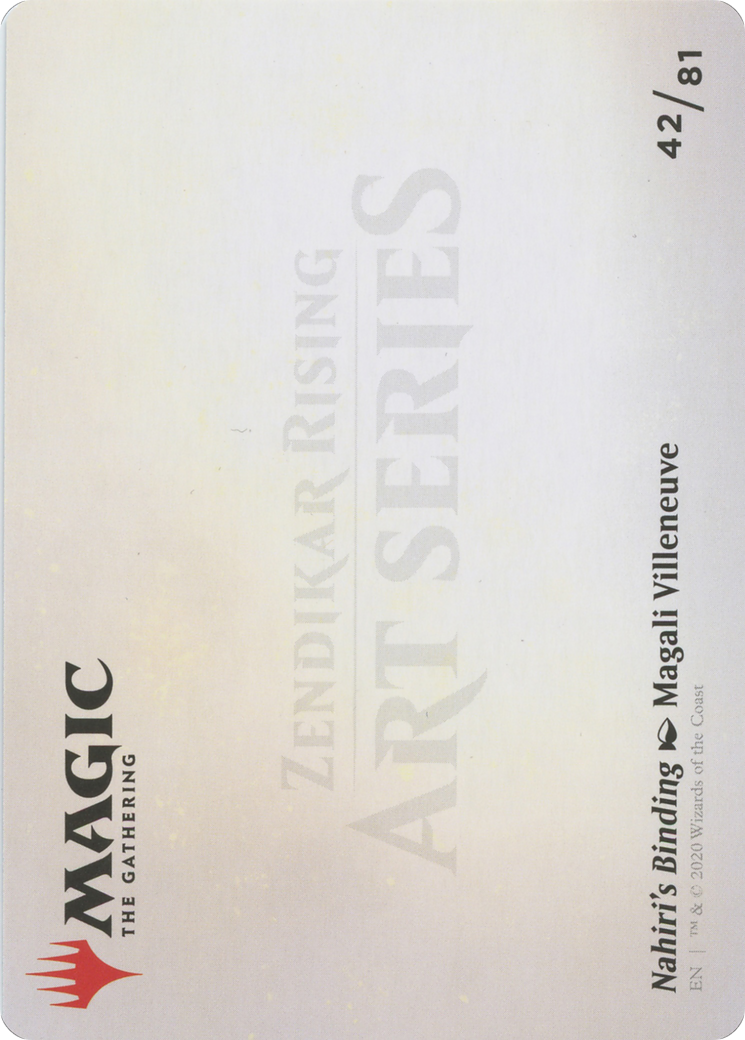 Nahiri's Binding // Nahiri's Binding (AZNR-042) - Zendikar Rising Art Series (Borderless) Foil - Premium MTG Single from Wizards of the Coast - Just $0! Shop now at Game Crave Tournament Store