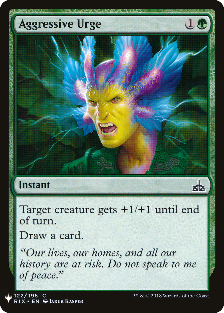 Aggressive Urge (MB1-1114) - Mystery Booster - Premium MTG Single from Wizards of the Coast - Just $0.25! Shop now at Game Crave Tournament Store