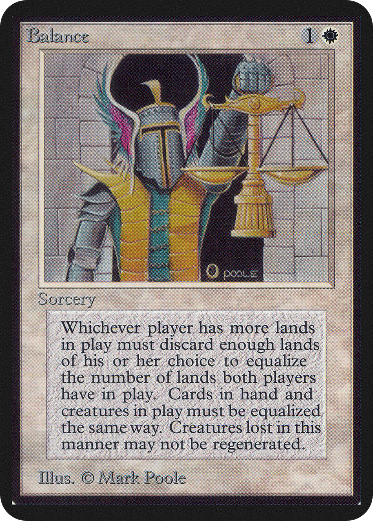 Balance (LEA-003) - Limited Edition Alpha - Premium MTG Single from Wizards of the Coast - Just $0! Shop now at Game Crave Tournament Store