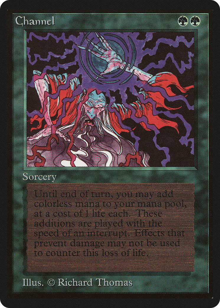 Channel (LEB-189) - Limited Edition Beta - Premium MTG Single from Wizards of the Coast - Just $18.21! Shop now at Game Crave Tournament Store