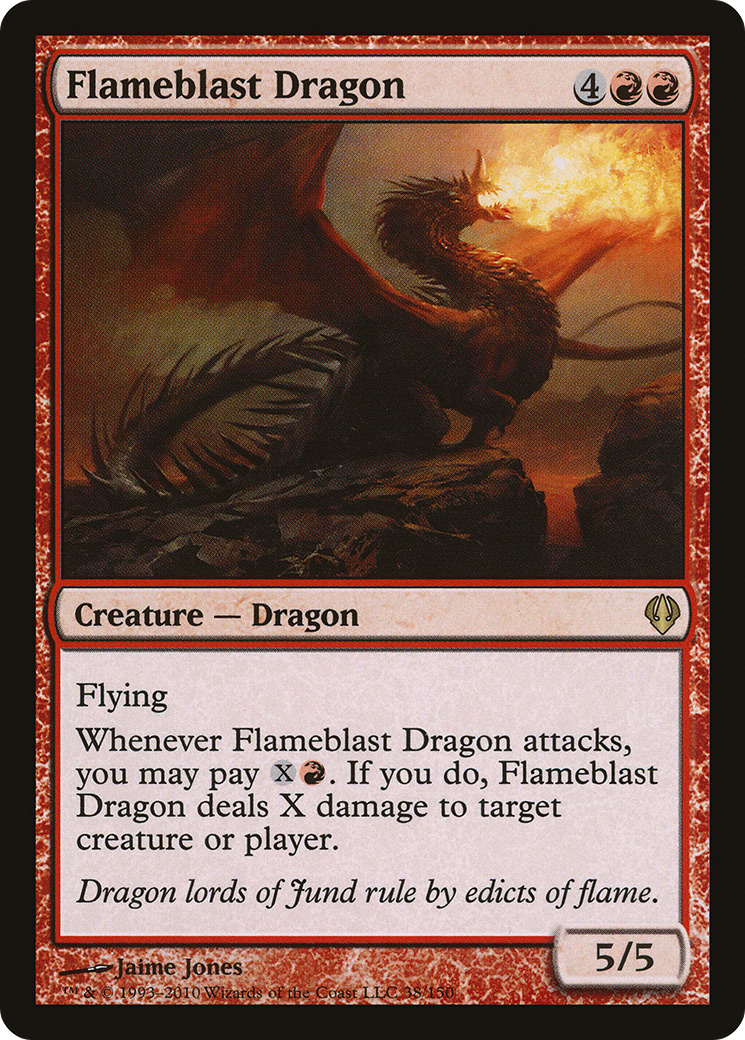 Flameblast Dragon (ARC-038) - Archenemy - Premium MTG Single from Wizards of the Coast - Just $0.35! Shop now at Game Crave Tournament Store