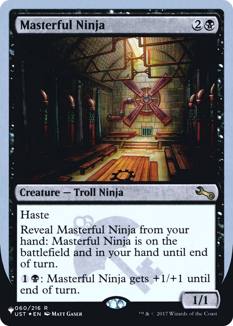 Masterful Ninja (UPLIST-022) - The List (Unfinity Foil Edition) Foil - Premium MTG Single from Wizards of the Coast - Just $0.25! Shop now at Game Crave Tournament Store