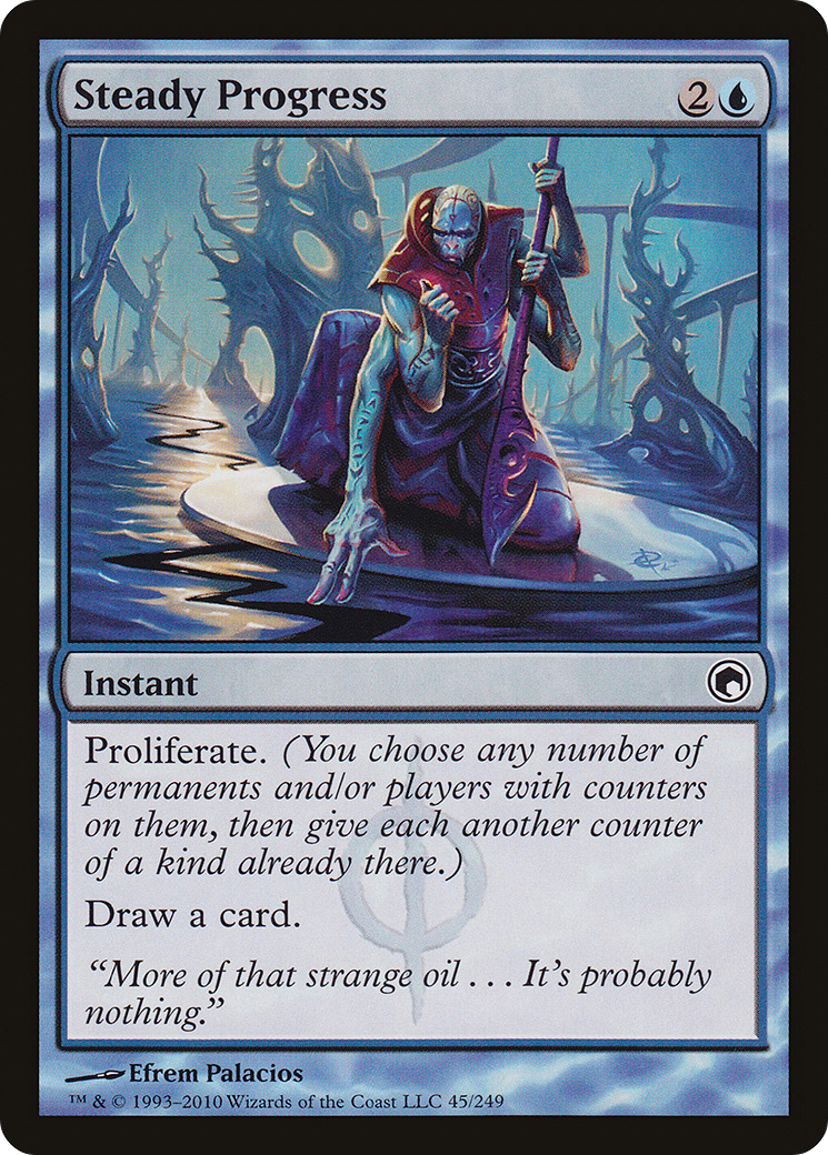 Steady Progress (SOM-045) - Scars of Mirrodin Foil - Premium MTG Single from Wizards of the Coast - Just $0.88! Shop now at Game Crave Tournament Store