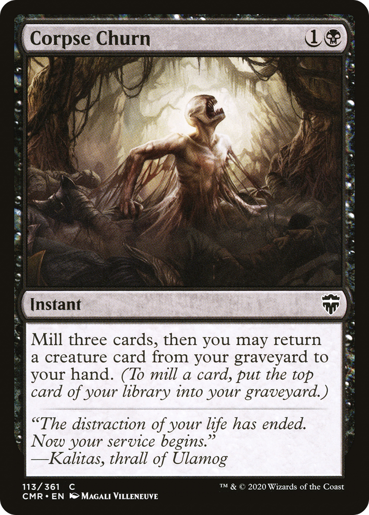 Corpse Churn (CMR-113) - Commander Legends - Premium MTG Single from Wizards of the Coast - Just $0.25! Shop now at Game Crave Tournament Store