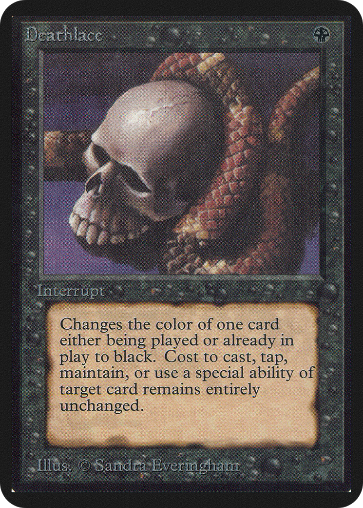 Deathlace (LEA-101) - Limited Edition Alpha - Premium MTG Single from Wizards of the Coast - Just $13.23! Shop now at Game Crave Tournament Store