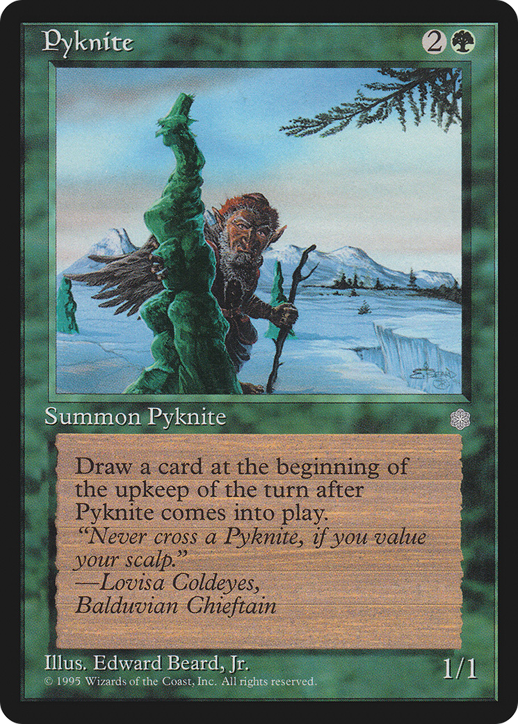 Pyknite (ICE-258) - Ice Age - Premium MTG Single from Wizards of the Coast - Just $0.08! Shop now at Game Crave Tournament Store