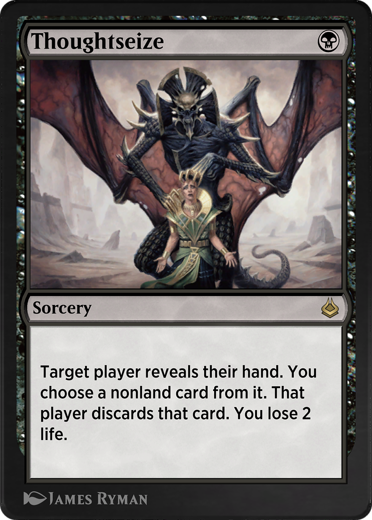 Thoughtseize (AKR-127) - Amonkhet Remastered - Premium MTG Single from Wizards of the Coast - Just $0! Shop now at Game Crave Tournament Store