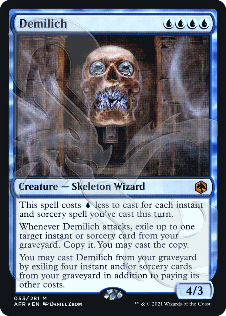 Demilich (PAFR-53A) - Adventures in the Forgotten Realms Promos Foil - Premium MTG Single from Wizards of the Coast - Just $7.25! Shop now at Game Crave Tournament Store