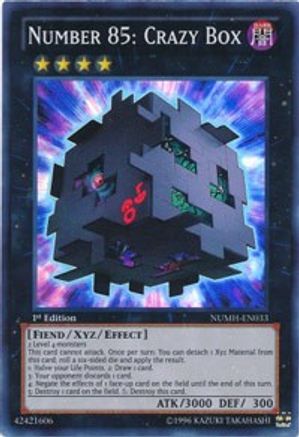 Number 85: Crazy Box (NUMH-EN033) - Number Hunters 1st Edition - Premium Yugioh Single from Konami - Just $3.83! Shop now at Game Crave Tournament Store