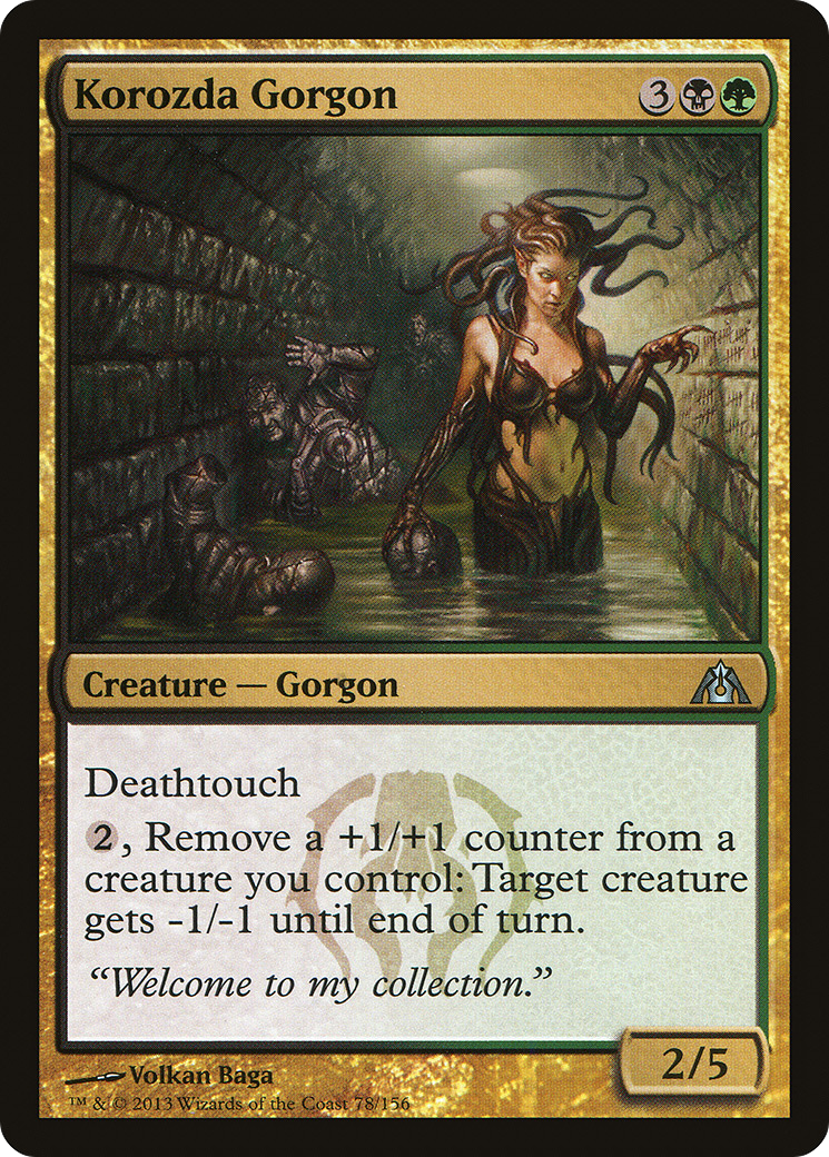 Korozda Gorgon (DGM-078) - Dragon's Maze Foil - Premium MTG Single from Wizards of the Coast - Just $0.13! Shop now at Game Crave Tournament Store
