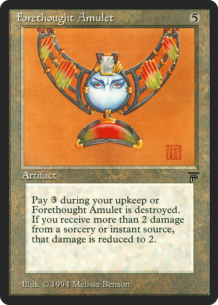 Forethought Amulet (LEG-277) - Legends - Premium MTG Single from Wizards of the Coast - Just $5.01! Shop now at Game Crave Tournament Store