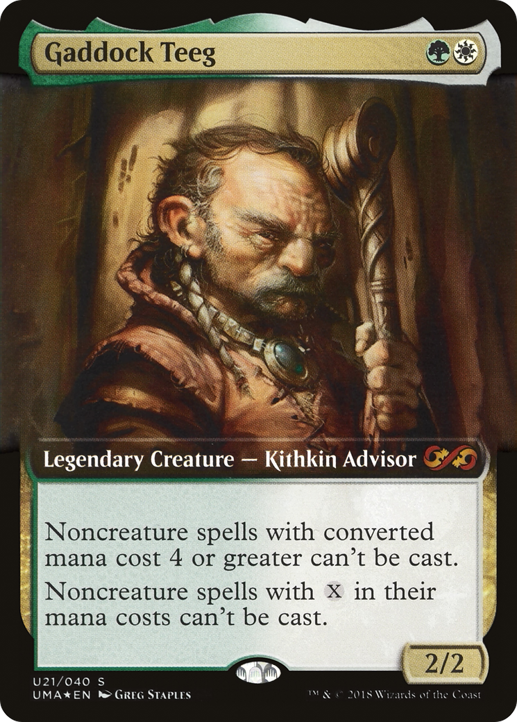 Gaddock Teeg (PUMA-U21) - Ultimate Box Topper: (Extended Art) Foil - Premium MTG Single from Wizards of the Coast - Just $2.66! Shop now at Game Crave Tournament Store