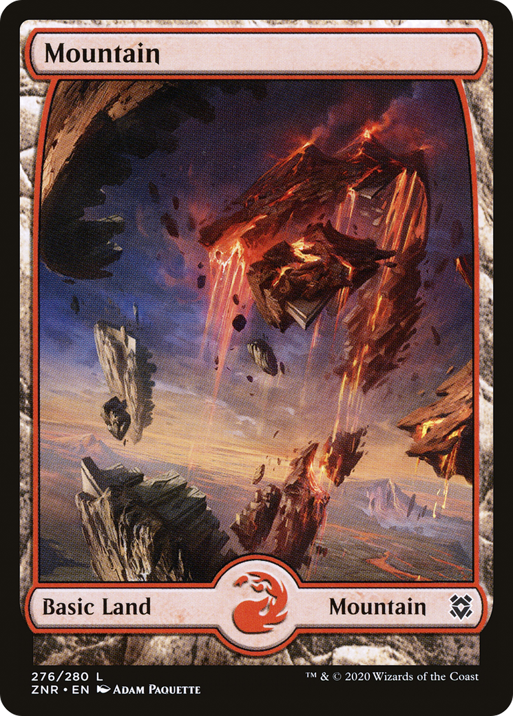 Mountain (ZNR-276) - Zendikar Rising: (Full Art) - Premium MTG Single from Wizards of the Coast - Just $0.08! Shop now at Game Crave Tournament Store