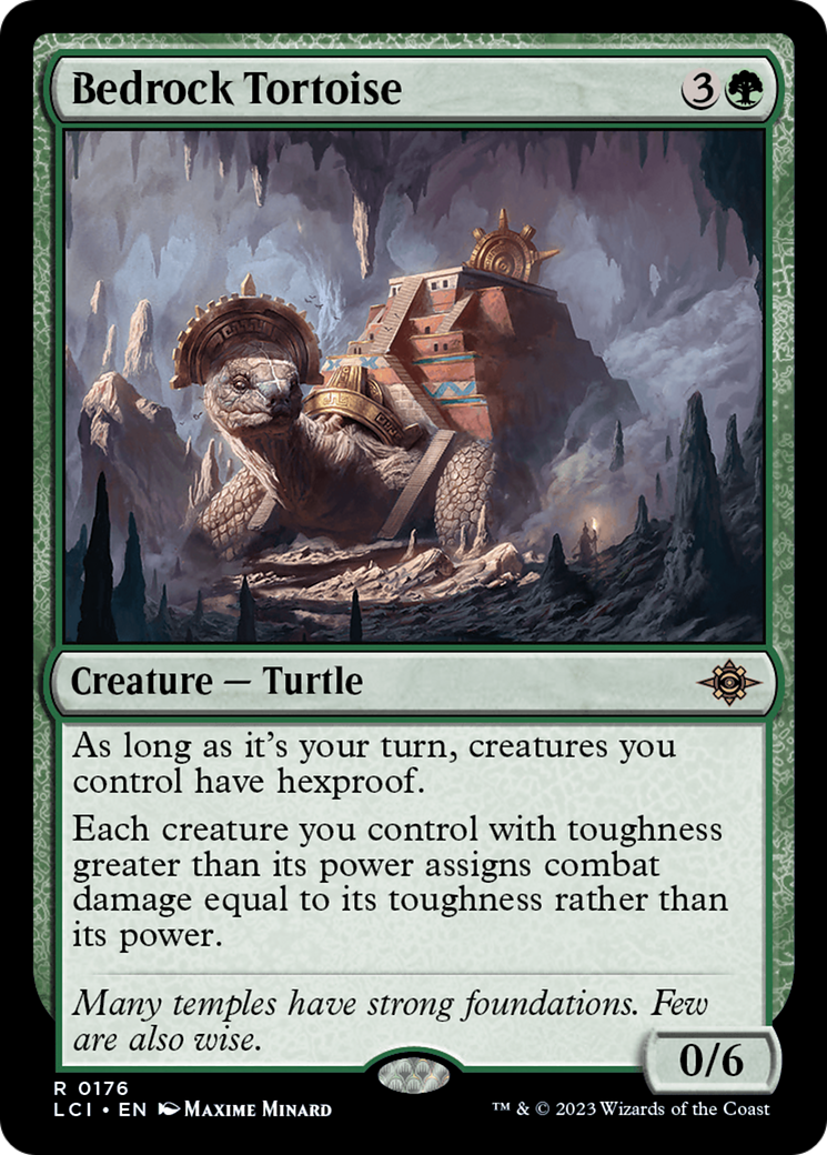 Bedrock Tortoise (LCI-176) - The Lost Caverns of Ixalan - Premium MTG Single from Wizards of the Coast - Just $0.10! Shop now at Game Crave Tournament Store