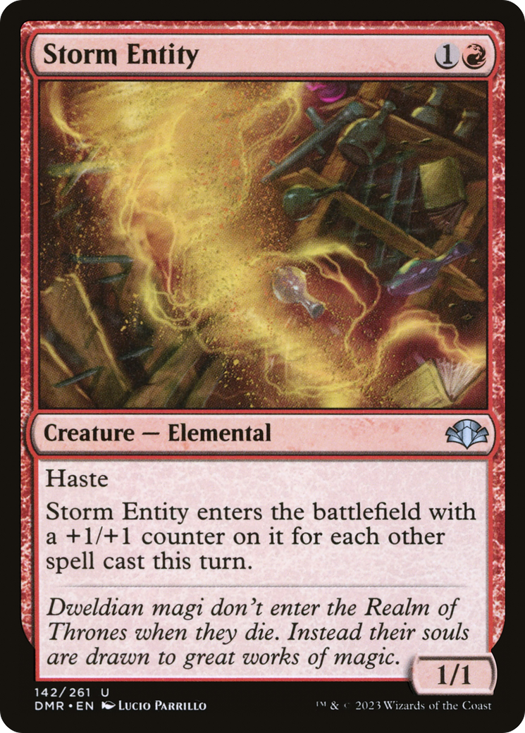 Storm Entity (DMR-142) - Dominaria Remastered Foil - Premium MTG Single from Wizards of the Coast - Just $0.08! Shop now at Game Crave Tournament Store
