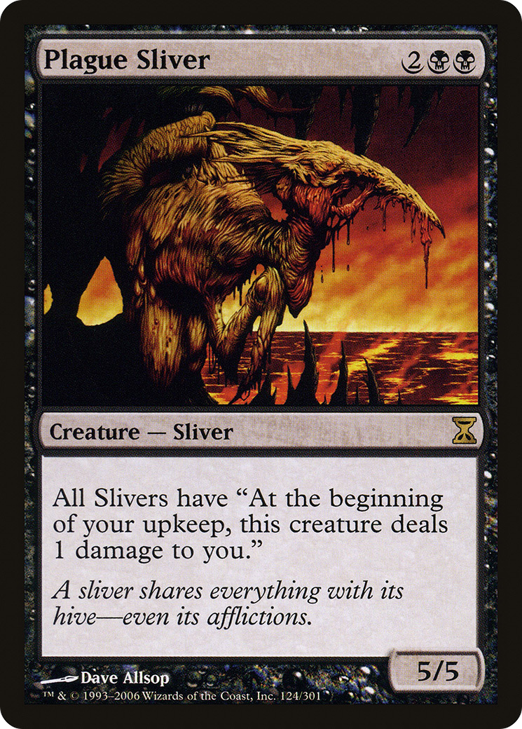 Plague Sliver (TSP-124) - Time Spiral - Premium MTG Single from Wizards of the Coast - Just $0.14! Shop now at Game Crave Tournament Store