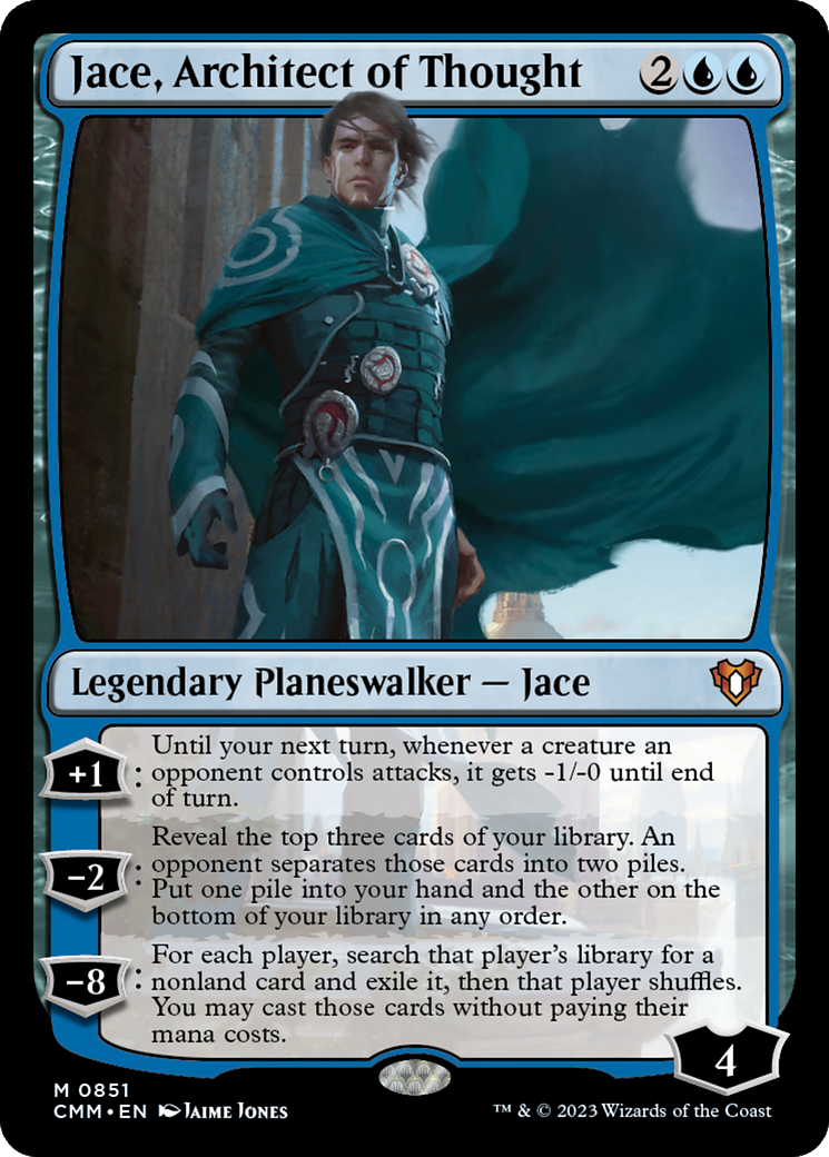 Jace, Architect of Thought (CMM-851) - Commander Masters - Premium MTG Single from Wizards of the Coast - Just $0.08! Shop now at Game Crave Tournament Store