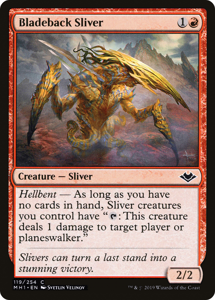 Bladeback Sliver (MH1-119) - Modern Horizons - Premium MTG Single from Wizards of the Coast - Just $0.08! Shop now at Game Crave Tournament Store