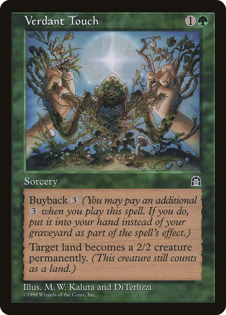 Verdant Touch (STH-123) - Stronghold - Premium MTG Single from Wizards of the Coast - Just $0.08! Shop now at Game Crave Tournament Store