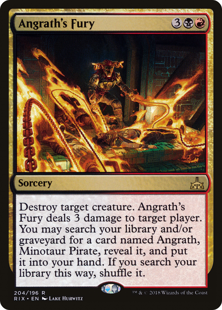Angrath's Fury (RIX-204) - Rivals of Ixalan - Premium MTG Single from Wizards of the Coast - Just $0.25! Shop now at Game Crave Tournament Store