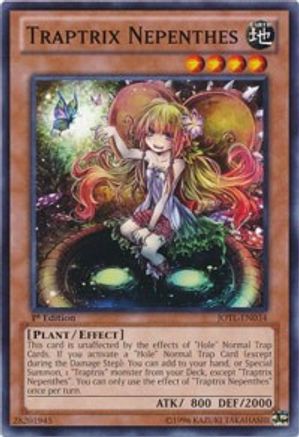 Traptrix Nepenthes (JOTL-EN034) - Judgment of the Light 1st Edition - Premium Yugioh Single from Konami - Just $0.25! Shop now at Game Crave Tournament Store
