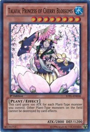 Talaya, Princess of Cherry Blossoms (JOTL-EN036) - Judgment of the Light Unlimited - Premium Yugioh Single from Konami - Just $0.25! Shop now at Game Crave Tournament Store