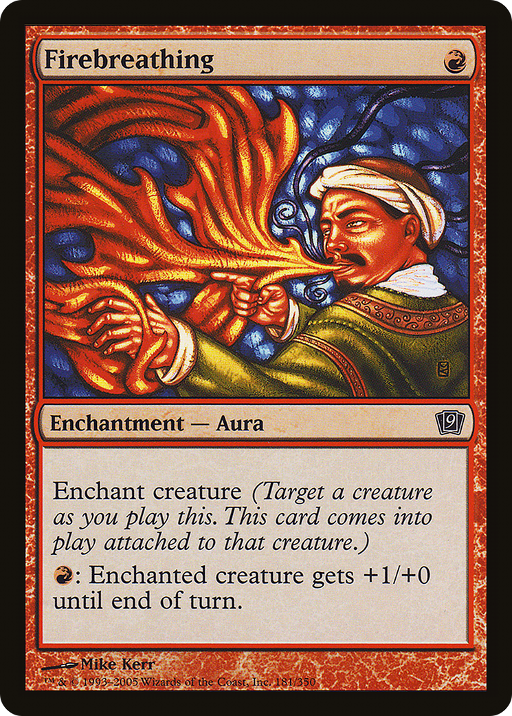 Firebreathing (9ED-181★) - Ninth Edition Foil - Premium MTG Single from Wizards of the Coast - Just $0.08! Shop now at Game Crave Tournament Store