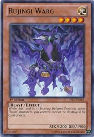 Bujingi Warg (JOTL-EN081) - Judgment of the Light 1st Edition - Premium Yugioh Single from Konami - Just $0.08! Shop now at Game Crave Tournament Store