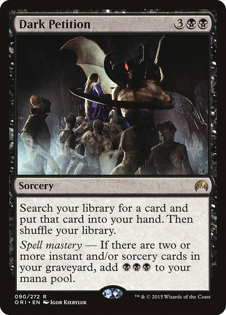 Dark Petition (PORI-90P) - Magic Origins Promos Foil - Premium MTG Single from Wizards of the Coast - Just $5.48! Shop now at Game Crave Tournament Store