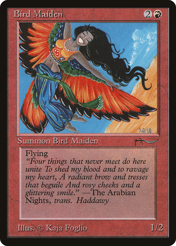 Bird Maiden (ARN-37†) - Arabian Nights - Premium MTG Single from Wizards of the Coast - Just $6.76! Shop now at Game Crave Tournament Store