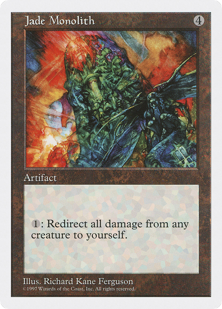 Jade Monolith (5ED-381) - Fifth Edition - Premium MTG Single from Wizards of the Coast - Just $0.26! Shop now at Game Crave Tournament Store