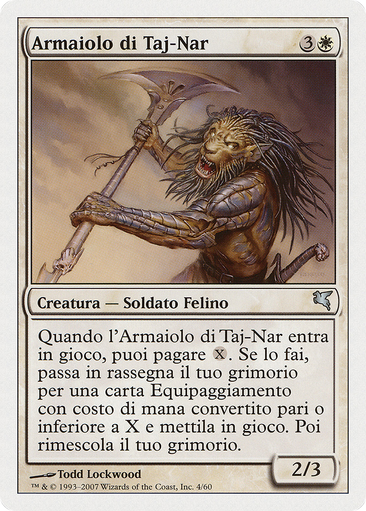Taj-Nar Swordsmith (PSAL-0L4) - Salvat 2005 - Premium MTG Single from Wizards of the Coast - Just $0! Shop now at Game Crave Tournament Store