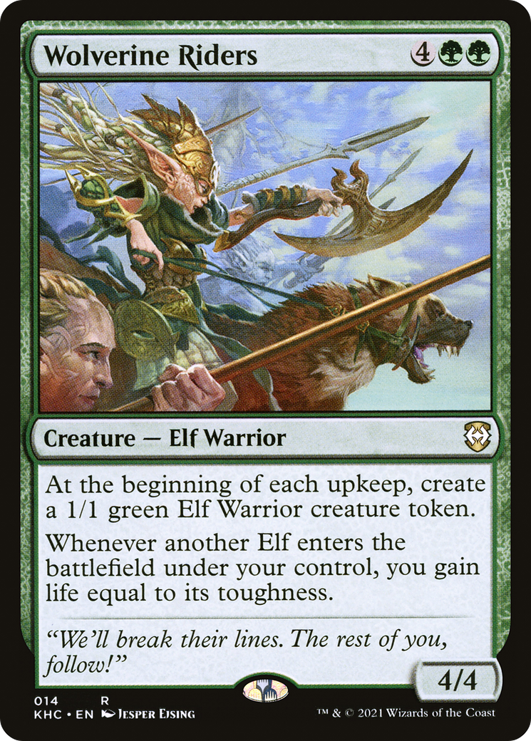 Wolverine Riders (KHC-014) - Kaldheim Commander - Premium MTG Single from Wizards of the Coast - Just $1.88! Shop now at Game Crave Tournament Store