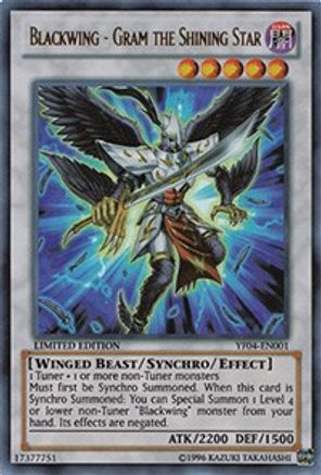 Blackwing - Gram the Shining Star (YF04-EN001) - Yu-Gi-Oh! 5D's Manga Promotional Cards Limited - Premium Yugioh Single from Konami - Just $1.63! Shop now at Game Crave Tournament Store
