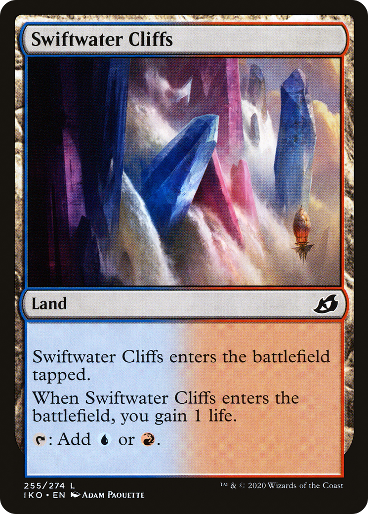 Swiftwater Cliffs (IKO-255) - Ikoria: Lair of Behemoths - Premium MTG Single from Wizards of the Coast - Just $0.08! Shop now at Game Crave Tournament Store