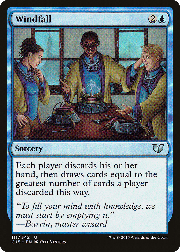 Windfall (C15-111) - Commander 2015 - Premium MTG Single from Wizards of the Coast - Just $0.69! Shop now at Game Crave Tournament Store