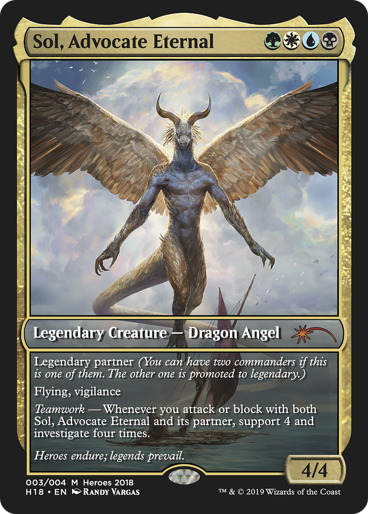 Sol, Advocate Eternal (HTR18-003) - 2018 Heroes of the Realm - Premium MTG Single from Wizards of the Coast - Just $0! Shop now at Game Crave Tournament Store