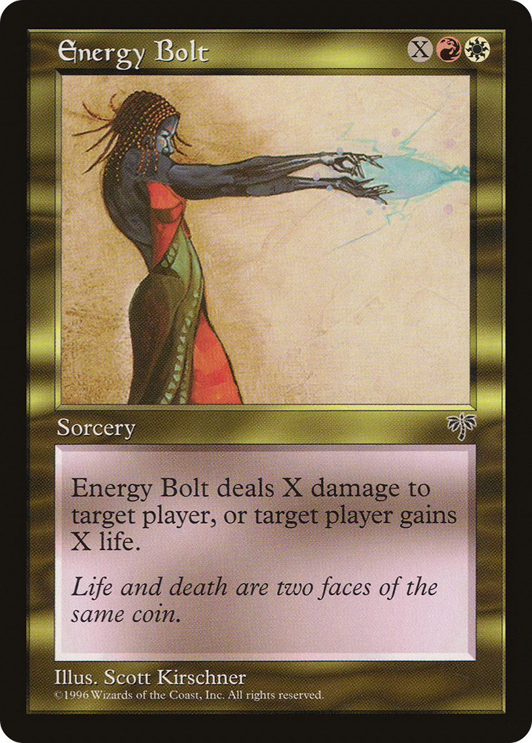 Energy Bolt (MIR-263) - Mirage - Premium MTG Single from Wizards of the Coast - Just $0.84! Shop now at Game Crave Tournament Store